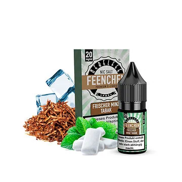 Nebelfee Frischer Minz Tabak Nikotinsalz Flasche in der 10ml Variante für E-Zigaretten
