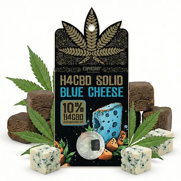 Euphoria 10% H4CBD Solid Blue Cheese gepresstes H4CBD Harz