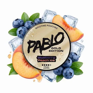 Pablo Gold Blueberry Peach Ice Nicotine Pouches Dose im Slim-Format