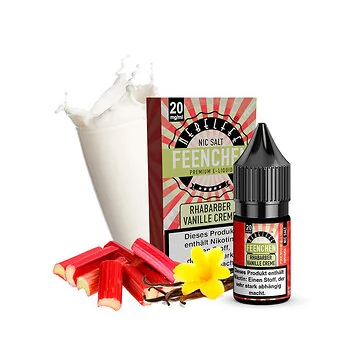 Nebelfee Rhabarber Vanillecreme Nikotinsalz Flasche für E-Zigaretten und Pod-Systeme