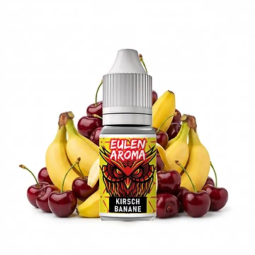 Eulen Aroma Kirsch Banane 10 ml Tropfflasche