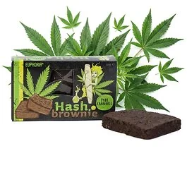 Euphoria Brownie reines Cannabis saftiges Schokoladen-Gebäck mit Hanf