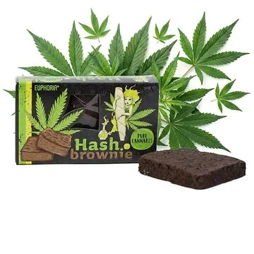 Euphoria Brownie reines Cannabis saftiges Schokoladen-Gebäck mit Hanf
