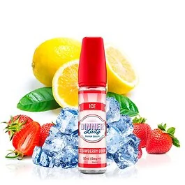 Dinner Lady Ice Strawberry Bikini Shortfill Flasche mit spritzigen Erdbeer- und Zitronen-Motiven