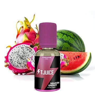 30ml Flasche T-Juice Dragon Energy Aroma mit exotischem Drachenfrucht-Design für E-Zigaretten-Selbstmischer