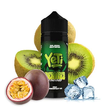 Yeti Kiwi Passionfruit Ice Overdosed Aroma Flasche für E-Zigaretten mit Kiwi- und Passionsfrucht-Geschmack
