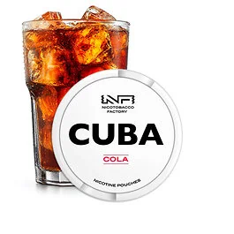 CUBA Nicotine Pouches Cola Medium Dose mit tabakfreien Nicopods