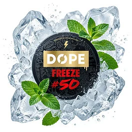 Dope Freeze 50 Nikotinbeutel in Dose mit Minze und Eukalyptus