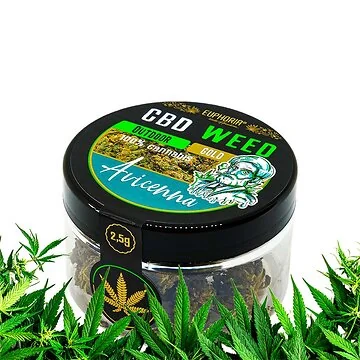 Euphoria CBD Weed Sour Apple 2,5 g Packung mit getrockneten CBD-Blüten