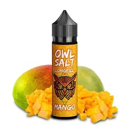 OWL Salt Mango Aroma Flasche für E-Zigaretten mit tropischem Mango-Design