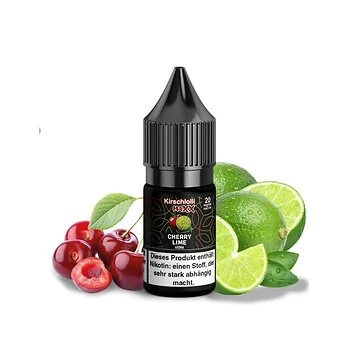 Kirschlolli MAXX Cherry Lime Nikotinsalz 10ml Liquidflasche für E-Zigaretten