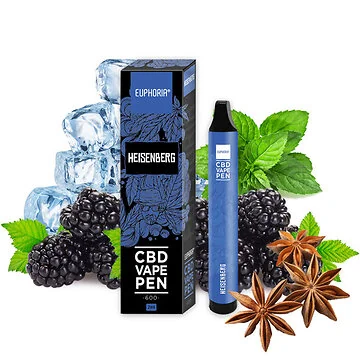 Euphoria CBD Disposable Vape Pen Heisenberg Verpackung und Einweg-Stift