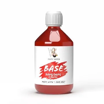 POPY VAPES Base 100ml 70/30 Flasche für selbstgemischte E-Liquids