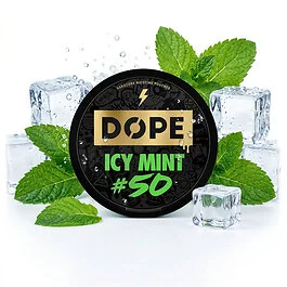 Dope Icy Mint 50 Nikotinbeutel Dose mit Minz-Design