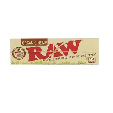 RAW Organic Hemp 1¼ Rolling Papers Heftchen aus unraffiniertem Bio-Hanf