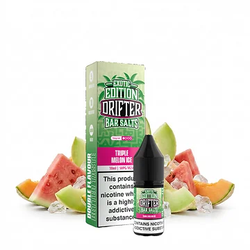 Drifter Bar Salts Triple Melon Ice Flasche und Verpackung