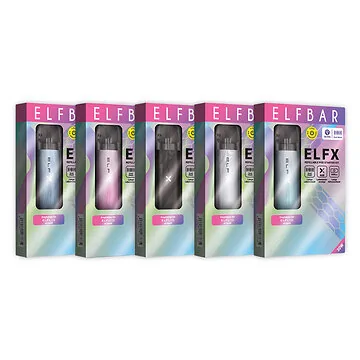 Elfbar ELFX Refillable Pod Kit wiederbefüllbares E-Zigaretten Starterset mit Dual-Mesh Pod