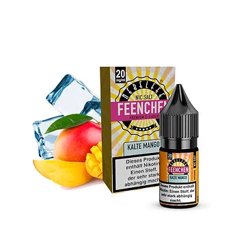 Nebelfee Kalte Mango Nikotinsalz Liquid Flasche mit fruchtigem Mango-Aroma und Eis-Effekt