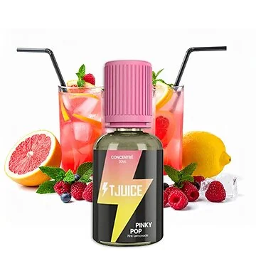 T-Juice Pinky Pop 30ml Aroma Flasche mit Grapefruit- und Beeren-Geschmack fuer E-Zigaretten