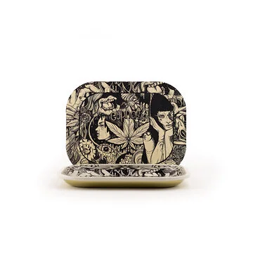 Euphoria Rolling Tray Set small mit Magnetdeckel im Mystical Design auf neutralem Hintergrund