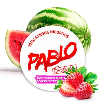 Pablo Nicotine Pouches Exclusive Strawberry Watermelon Dose mit Fruchtdesign