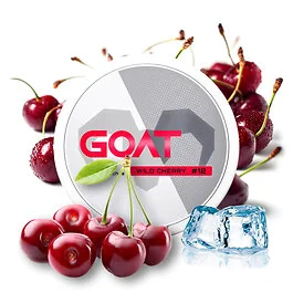 GOAT Wild Cherry Medium Nicotine Pouches Dose im frischen Design
