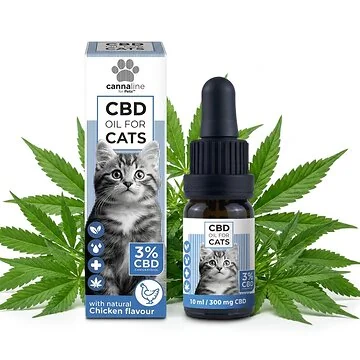 Cannaline for Pets CBD Öl für Katzen 3% in 10ml Tropferflasche