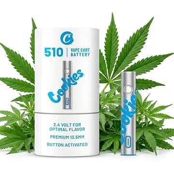 Cookies Vape Battery 510 Silver Akku mit silberner Aluminium-Oberfläche