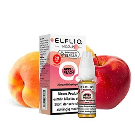ELFLIQ Apple Peach Nikotinsalz Flasche mit Apfel und Pfirsich Geschmack