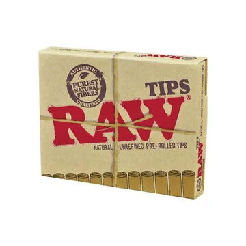 RAW Pre-Rolled Tips Filtertips aus ungebleichten Naturfasern vorgerollt