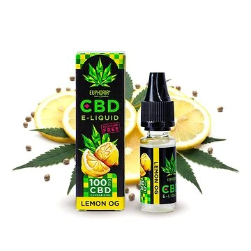 Euphoria CBD E-Liquid Lemon OG 100mg Flasche für E-Zigaretten