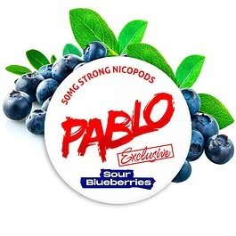 Dose der Pablo Nicotine Pouches Exclusive Sour Blueberries mit saurem Blaubeergeschmack