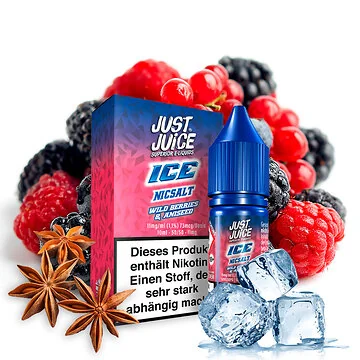 Just Juice Wild Berries & Aniseed Ice NicSalt 10ml Flasche