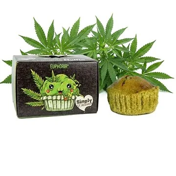 Mary & Juana Cannabis Muffin saftiges Hanfgebäck mit geschälten Hanfsamen