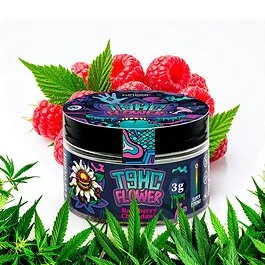 Euphoria T9HC Flowers Herbal Mix Raspberry Chemdawg 3 g Tiegel mit fruchtigem Himbeer-Aroma
