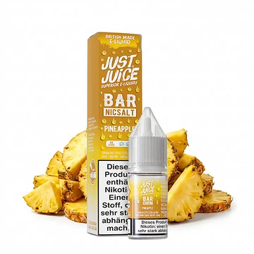 Just Juice Bar NicSalt Pineapple 10ml Flasche mit Ananas Motiv
