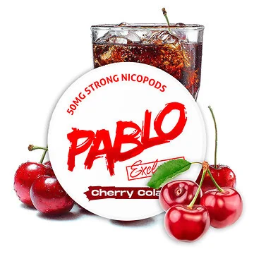 Pablo Exclusive Cherry Cola Nicotine Pouches Dose im Slim-Format mit Kirsch-Cola Geschmack