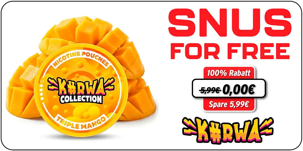 New Banner Snus, Kurwa_triple mango_for FREE