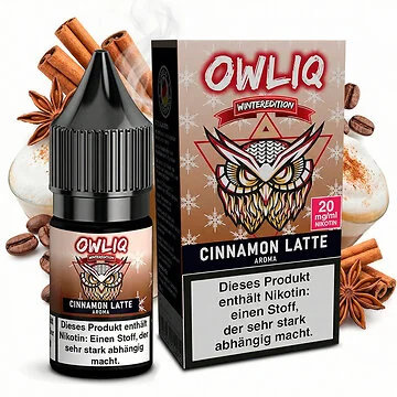 OWLIQ Cinnamon Latte Overdosed Nikotinsalz Liquid 10ml Flasche