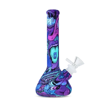 Euphoria Silicon Bong Psychedelic unkaputtbare Wasserpfeife aus buntem Silikon