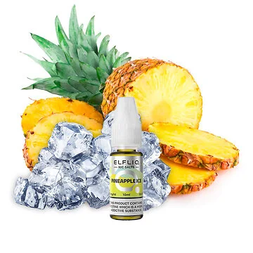 ELFLIQ Pineapple Ice Nikotinsalz E-Liquid Flasche mit intensivem Ananas und Eis Geschmack von Elfbar