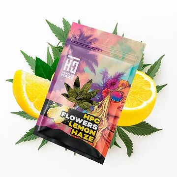 HEAVENS HAZE HPC Flowers Lemon Haze – Veredelte Hanfblüte mit intensivem Zitrus-Aroma und dichtem Trichombesatz