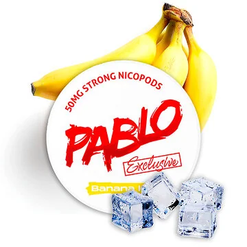 Dose Pablo Nicotine Pouches Exclusive Banana Ice mit Bananen-Design