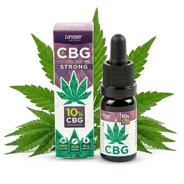 Euphoria CBG Oil 10% in 10 ml Glasflasche mit Pipette