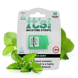 its POUCH RIPS Nicotine Stripes Fresh Mint Dose mit tabakfreien Nicotine Strips