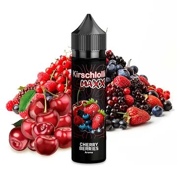 Kirschlolli MAXX Cherry Berries Longfill 60ml Flasche mit fruchtigem Kirsch-Beeren-Aroma