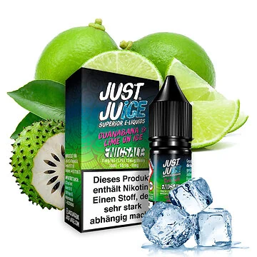 Just Juice Guanabana & Lime on Ice NicSalt 10ml Flasche