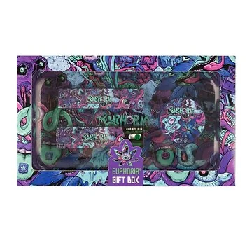 Euphoria Gift Box Total Rolling Kit Psychedelic Geo-Design Metallbox geschlossen