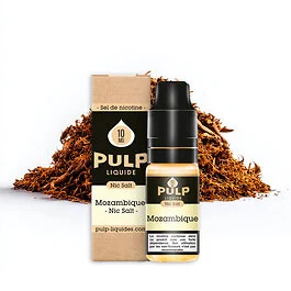PULP Mozambique Nic Salt 10ml Tabak Nikotinsalz Liquid Flasche mit Etikett