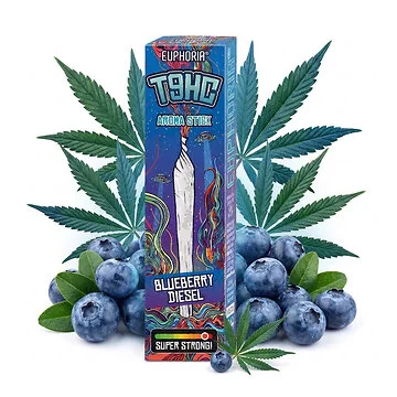 Euphoria T9HC Aromatic Stick Blueberry Diesel in der Originalverpackung für aromatische Raumbeduftung